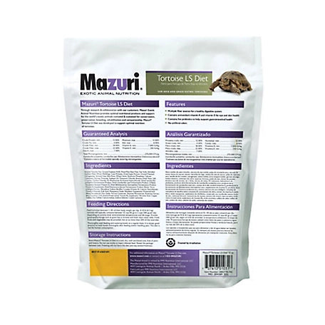 Mazuri LS Low Starch Tortoise Food, 12 oz. Bag