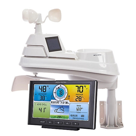 Accuride 5-in-1 Weather Station with Color Display, 330 ft. Max Range