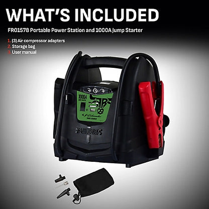 Farm & Ranch Schumacher Farm and Ranch 4-in-1 Portable Power Station and 1000 Peak Amp 12 Volt Jump Starter