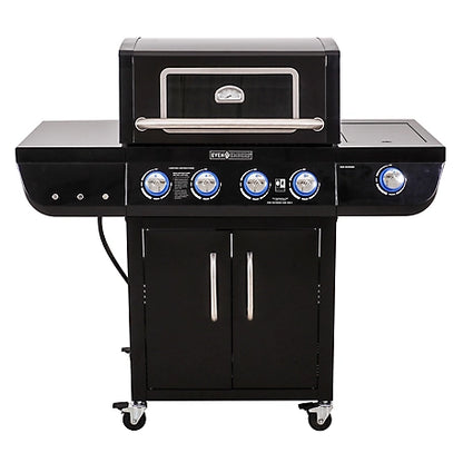 Even Embers Gas 4-Burner Grill with Glass Window