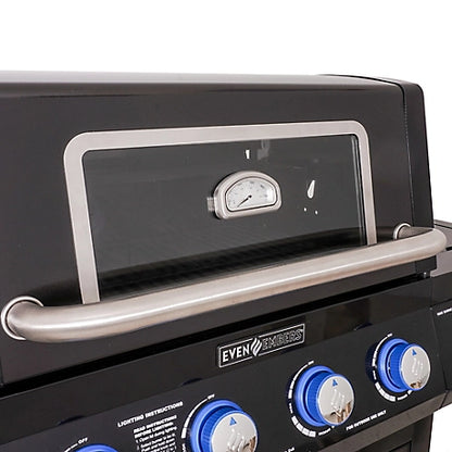 Even Embers Gas 4-Burner Grill with Glass Window