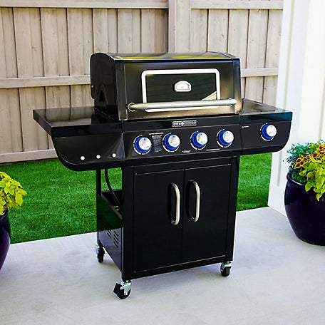 Even Embers Gas 4-Burner Grill with Glass Window