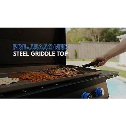 Even Embers Gas 5-Burner Griddle with Lid