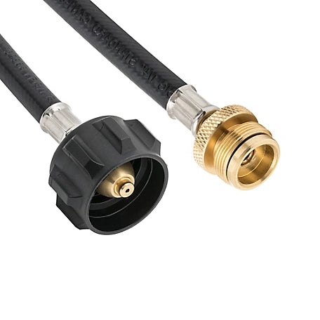 Royal Gourmet 5 ft. Propane Hose Adapter, 1 lb. Portable Appliance to 20 lb. LP Tank Converter with Type 1 Connection, ADA1001
