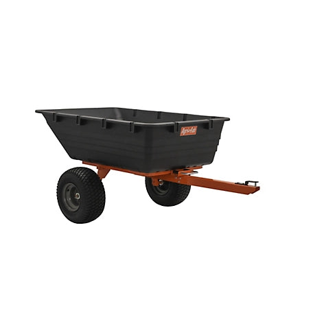 Agri-Fab Tow Behind 18 cu. ft. ATV Poly Swivel/Dump Cart 1000lb Capacity