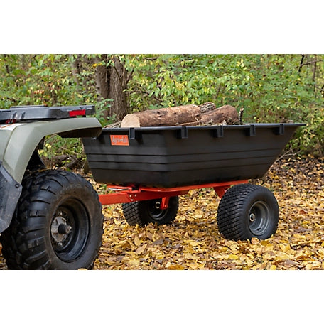 Agri-Fab Tow Behind 18 cu. ft. ATV Poly Swivel/Dump Cart 1000lb Capacity