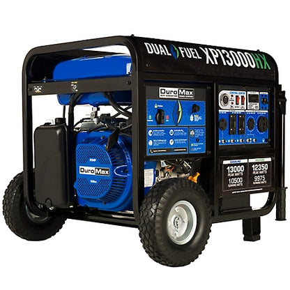 DuroMax 13,000 Watt Dual-Fuel 500cc Portable Generator with CO Alert