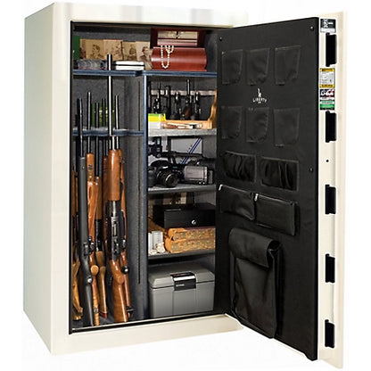 Liberty Safe We the People, 44 Long Gun + 6 Handgun, E-Lock, 60-Min Gun Safe, White Gloss