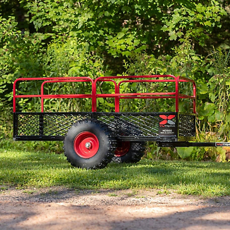 Yutrax 1,500 lb. Capacity Heavy-Duty Steel ATV Trailer