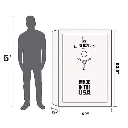 Liberty Safe Revere, 64 Long Gun + 6 Handgun, E-Lock, 60 Min Gun Safe, Midnight Bronze