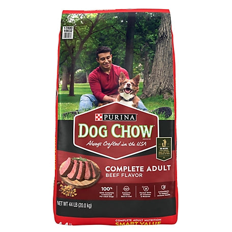 Purina Dog Chow Complete Adult Dry Dog Food Kibble Beef Flavor