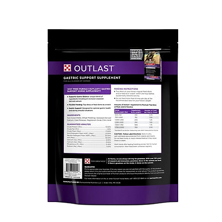 Purina Outlast Gastric Support Supplement, 9 lb. Bag