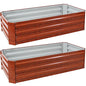 Sunnydaze Decor Galvanized Steel Raised Beds, 2-Pack, , HB-536-2PK