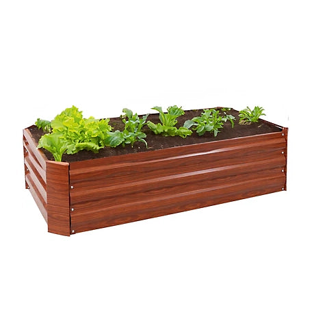 Sunnydaze Decor Galvanized Steel Raised Beds, 2-Pack, , HB-536-2PK