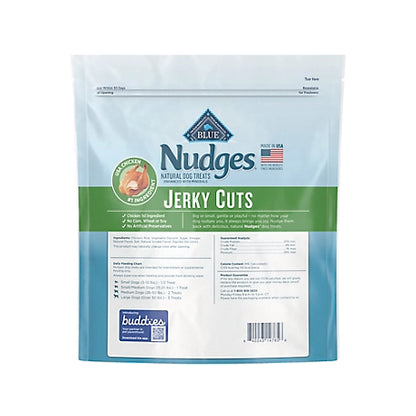 BLUE Nudges Chicken Flavor Jerky Cuts Natural Dog Treats, 36 oz.