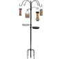 Ashman Deluxe Premium Bird Feeding Station with 4 Multiple Hooks and 4 Bird Feeders Hanging Kit for Attracting Wild Birds