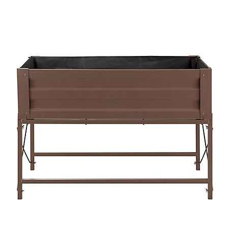 GroundWork Raised Garden Bed with Liner and Stand, 46 x 24 x 32in