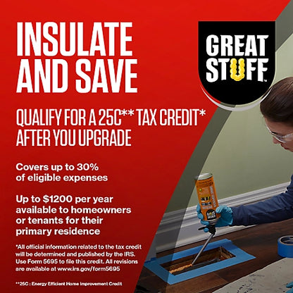 GREAT STUFF Smart Dispenser Gaps and Cracks Insulating Foam Sealant, 12 oz.