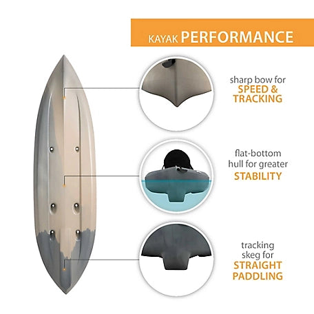 Lifetime Tamarack 10 Ft. Sit-on-Top Angler Kayak, Recon Fusion