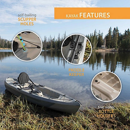 Lifetime Tamarack 10 Ft. Sit-on-Top Angler Kayak, Recon Fusion