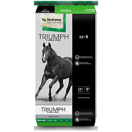 Nutrena Triumph 12-8 Horse Feed Pellet 50 lb.