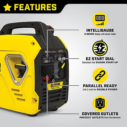 Champion Power Equipment 2500-Watt Ultralight Portable Inverter Generator with CO Shield