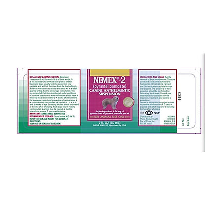 Zoetis NEMEX-2 Oral Dewormer Liquid for Puppies and Dogs, 60 mL