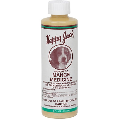 Happy Jack Mange Medicine for Dogs, 8 oz.