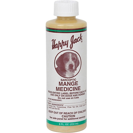 Happy Jack Mange Medicine for Dogs, 8 oz.