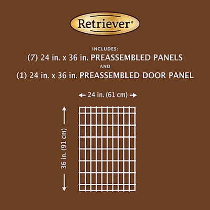 Retriever 36 in. Step-Thru Exercise Pen for Dogs