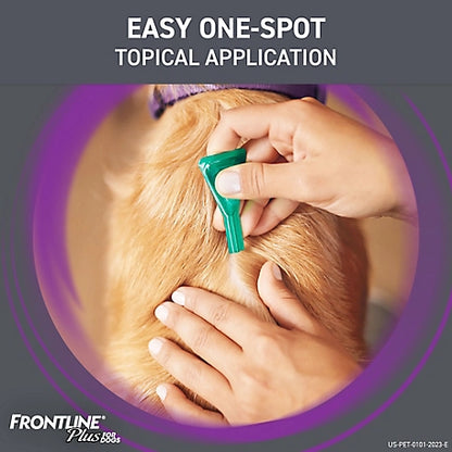 Frontline Plus Flea and Tick Topical Treatment for Dogs 23-44 lb., 3 ct.