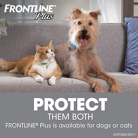 Frontline Plus Flea and Tick Topical Treatment for Dogs 89-132 lb., 3 ct.