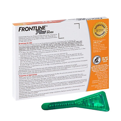 Frontline Plus Flea and Tick Topical Treatment for Dogs Up to 22 lb., 3 ct.