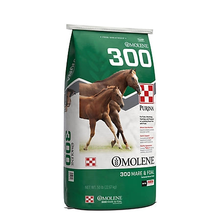 Purina Omolene #300 Growth Foal and Lactating Mare Horse Feed, 50 lb.