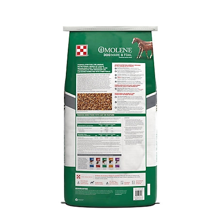 Purina Omolene #300 Growth Foal and Lactating Mare Horse Feed, 50 lb.