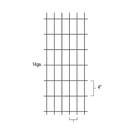 Red Brand 100 ft. x 60 in. Welded Wire Fence with 2 in. x 4 in. Mesh