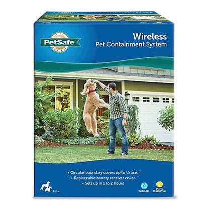 PetSafe Wireless Fence Pet Containment System, Covers up to 1/2 Acre