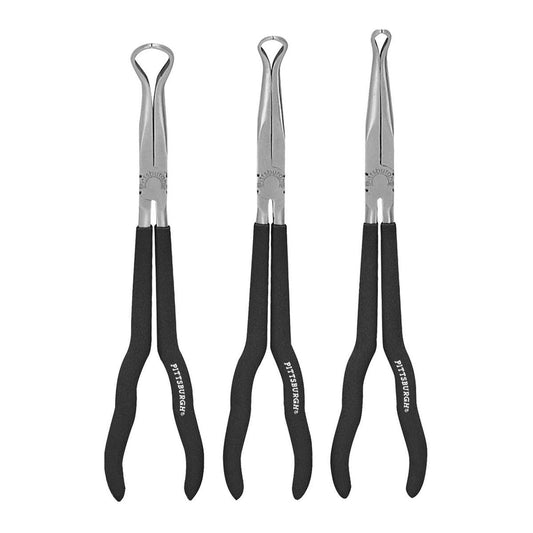 PITTSBURGH AUTOMOTIVE Long Reach Hose Grip Pliers, 3-Piece