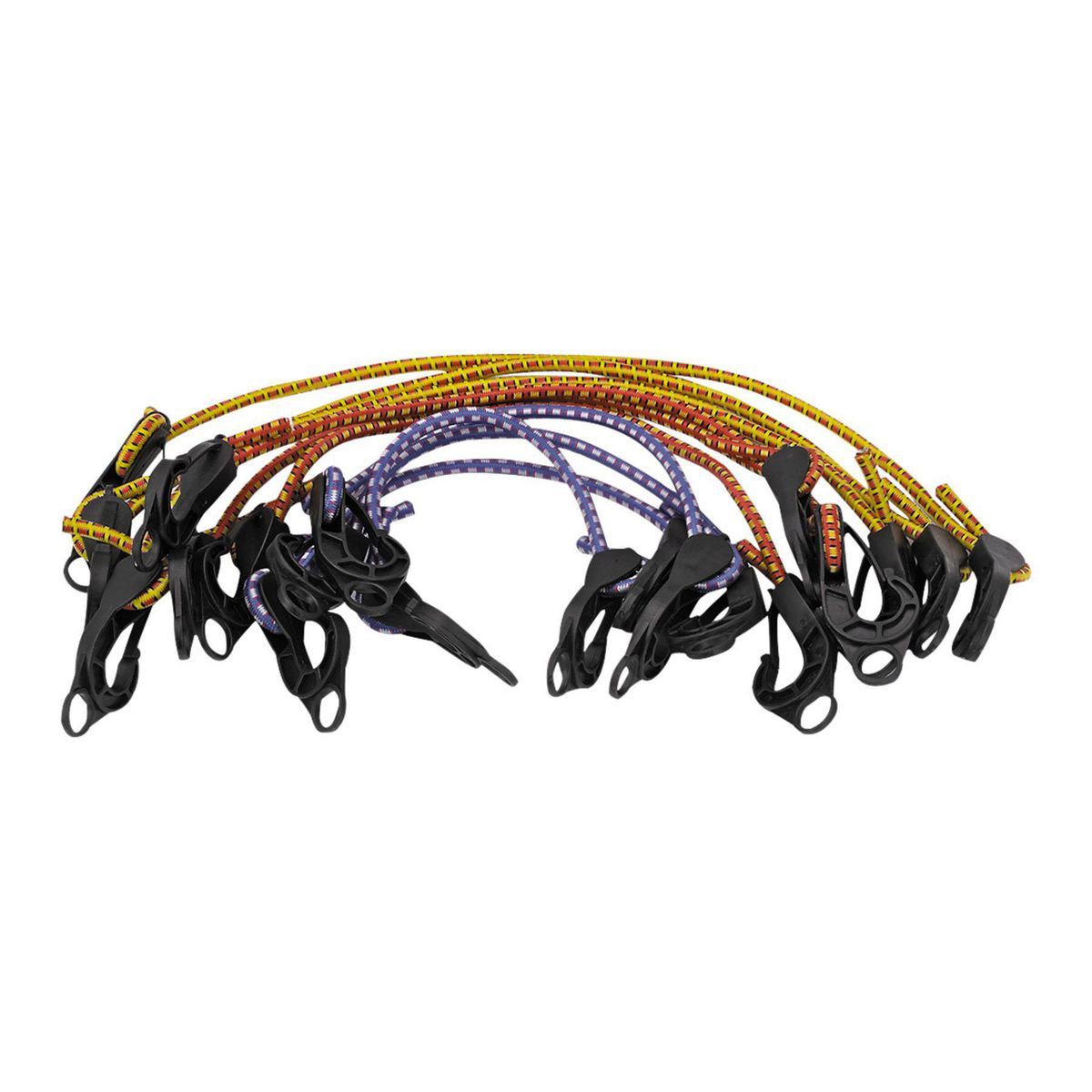 HAUL-MASTER Adjustable Elastic Stretch Cords, 12 Piece