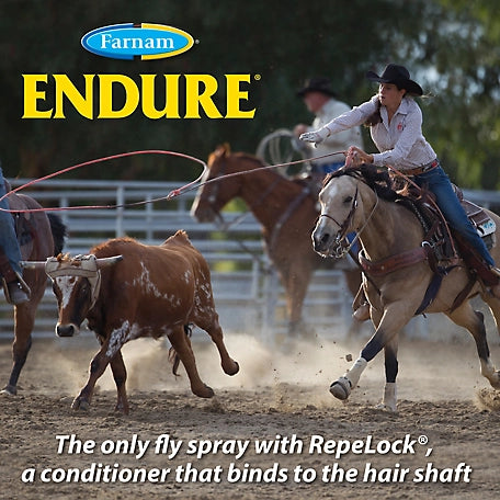 Farnam Endure Sweat-Resistant Fly Spray for Horses, 1 qt.