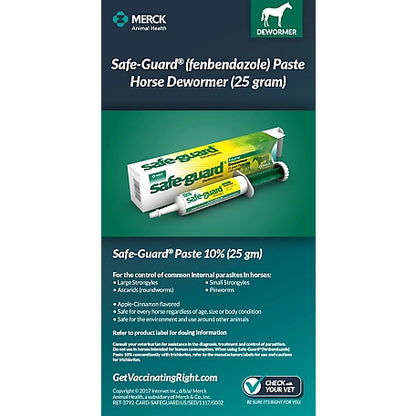 Merck Safe-Guard Horse Dewormer Paste, 25g