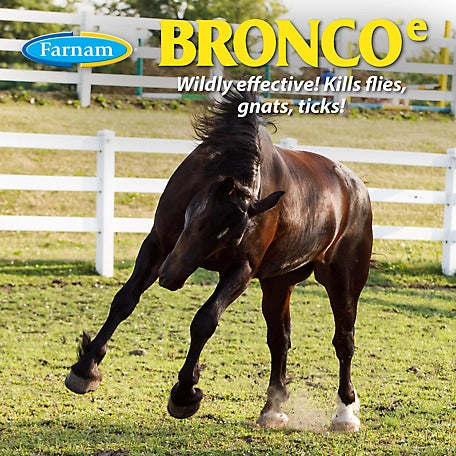 Farnam Bronco E Equine Fly Spray Plus Citronella Scent, 1 qt