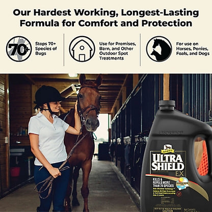 Absorbine UltraShield EX Insecticide and Repellent for Horses, 1 gal.