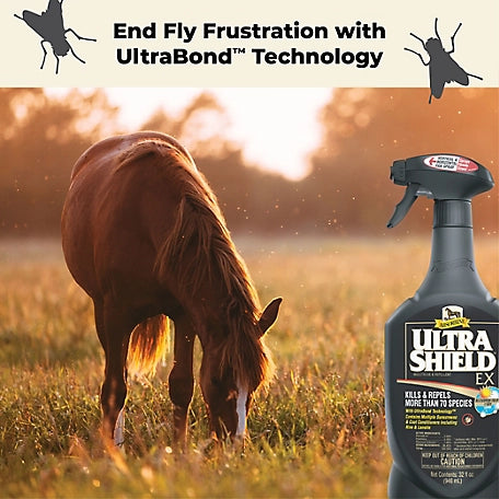 Absorbine UltraShield EX Insecticide and Repellent for Horses, 40 oz.