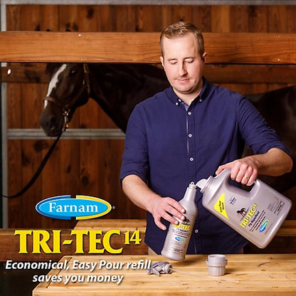 Farnam Tri-Tec 14 Fly Repellent for Horses, 1 gal.