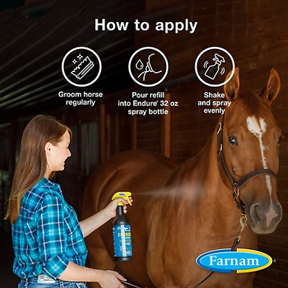 Farnam Endure Sweat-Resistant Fly Spray for Horses , 1 gal.