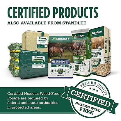 Standlee Premium Western Forage Certified Timothy Grass Hay Pellet Horse Feed, 40 lb.