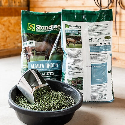 Standlee Premium Western Forage Premium Alfalfa/Timothy Hay Pellet Horse Feed, 40 lb.