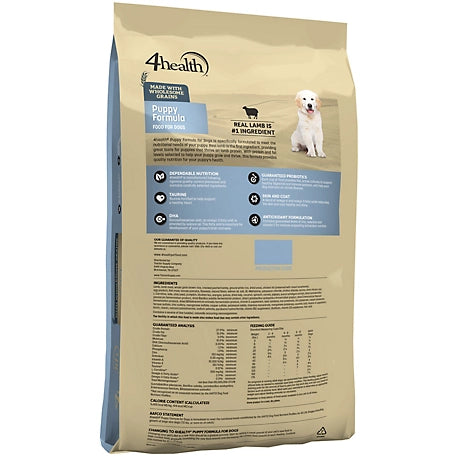 4health with Wholesome Grains Puppy Lamb Formula Dry Dog Food