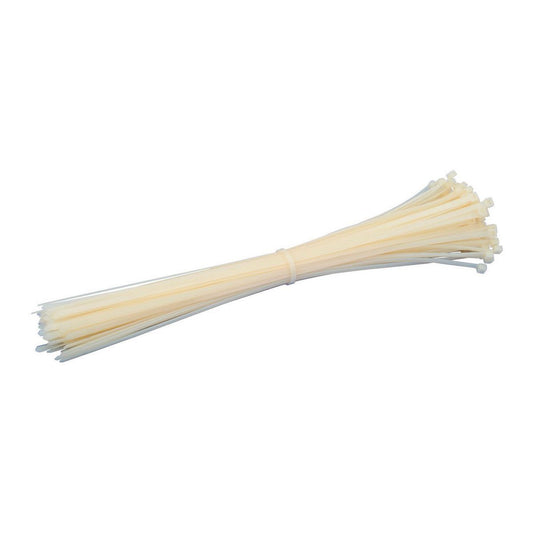 STOREHOUSE 15 in. White Cable Ties, 100-Pack